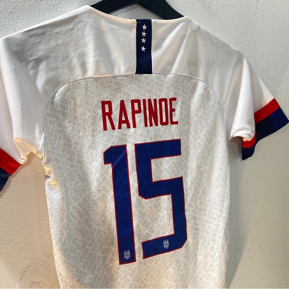 2019-20 Kids Nike Megan Rapinoe World Cup Soccer USA Home Jersey - Picture 9 of 11